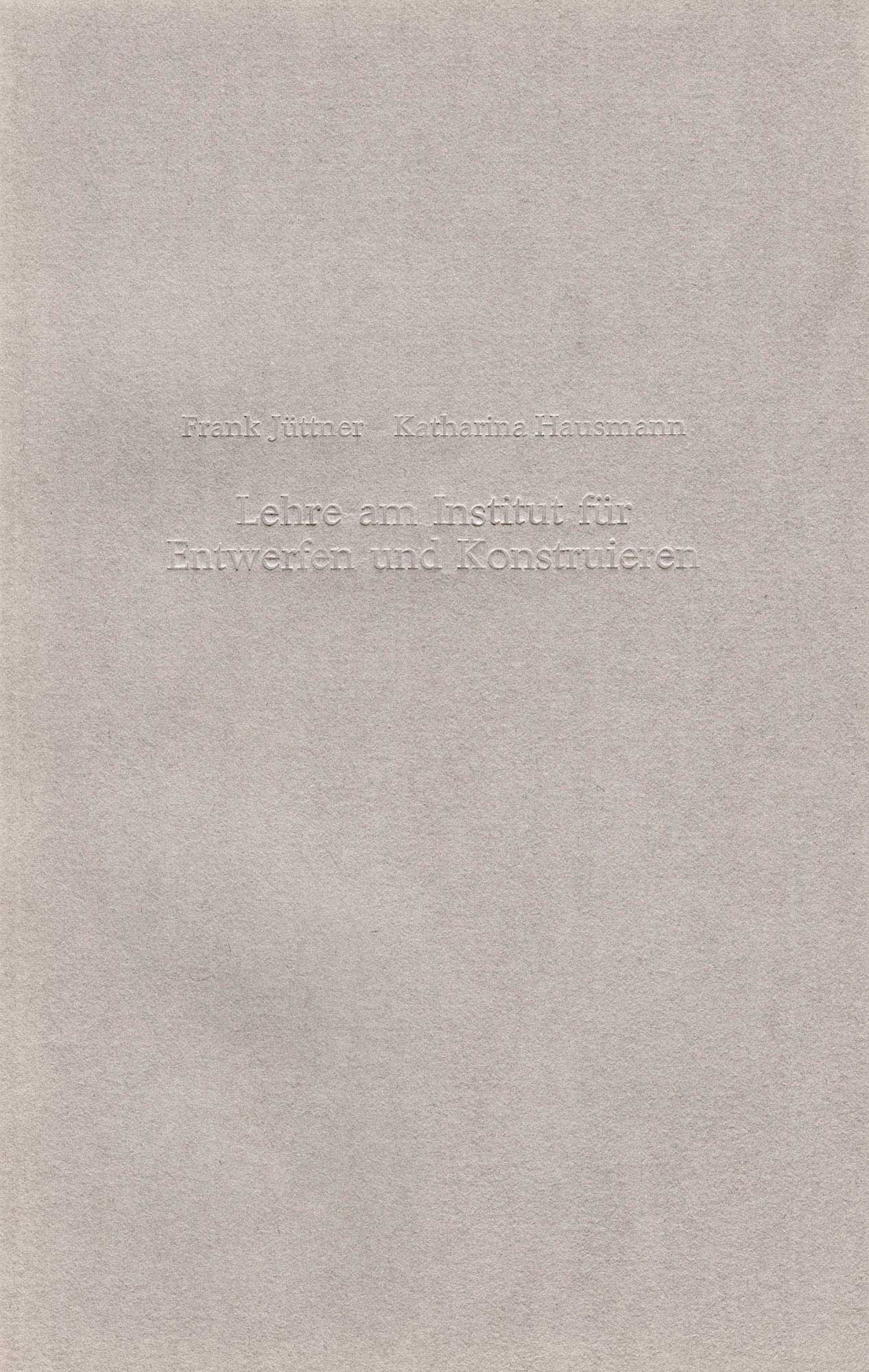 Publikation Nr. 10 · Frank Jüttner Architekt BDA